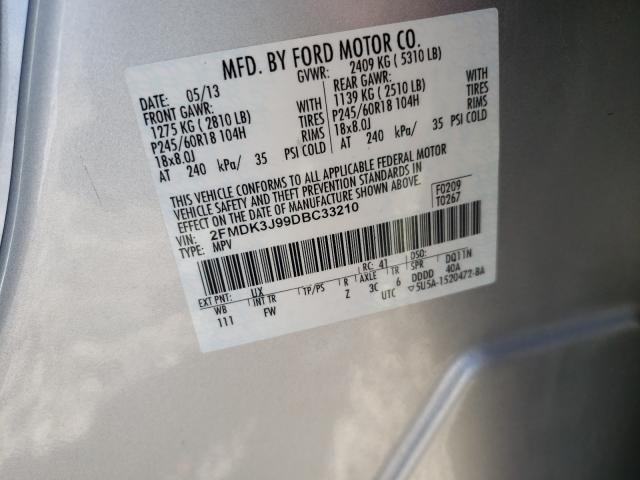 Photo 9 VIN: 2FMDK3J99DBC33210 - FORD EDGE SEL 