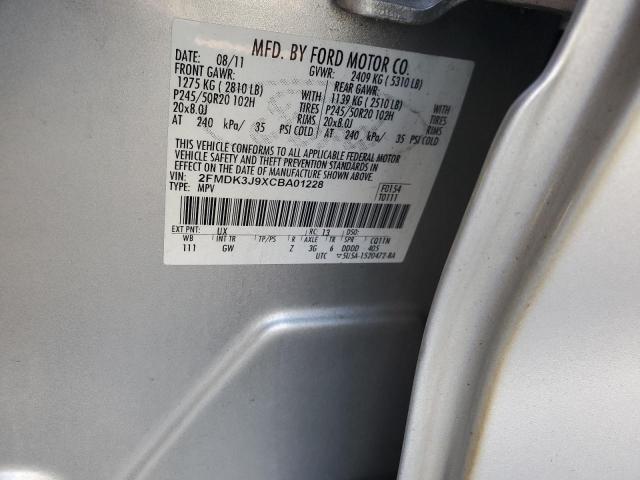 Photo 12 VIN: 2FMDK3J9XCBA01228 - FORD EDGE SEL 