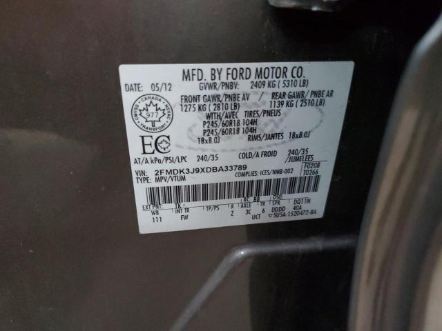 Photo 12 VIN: 2FMDK3J9XDBA33789 - FORD EDGE SEL 