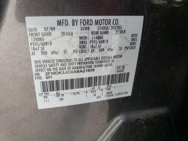 Photo 12 VIN: 2FMDK3JC0ABA21609 - FORD EDGE SEL 