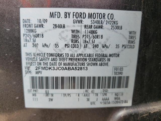 Photo 9 VIN: 2FMDK3JC0ABA52813 - FORD EDGE SEL 