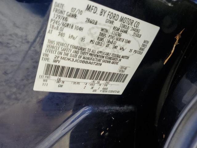 Photo 9 VIN: 2FMDK3JC0BBA07209 - FORD EDGE SEL 