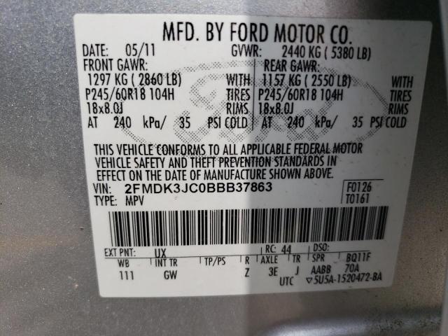 Photo 13 VIN: 2FMDK3JC0BBB37863 - FORD EDGE SEL 