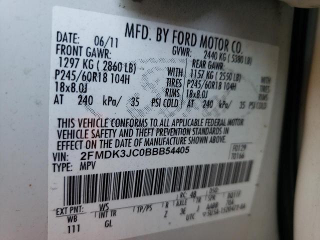 Photo 9 VIN: 2FMDK3JC0BBB54405 - FORD EDGE SEL 