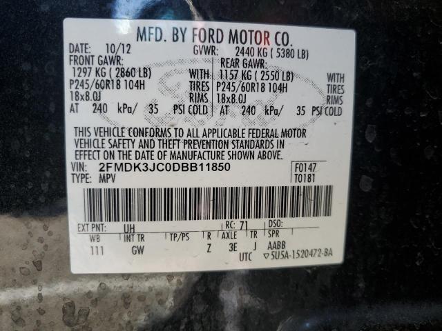 Photo 12 VIN: 2FMDK3JC0DBB11850 - FORD EDGE SEL 