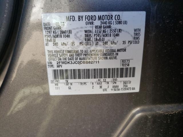 Photo 9 VIN: 2FMDK3JC0DBB82711 - FORD EDGE SEL 