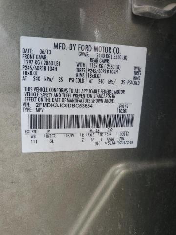 Photo 12 VIN: 2FMDK3JC0DBC53664 - FORD EDGE 