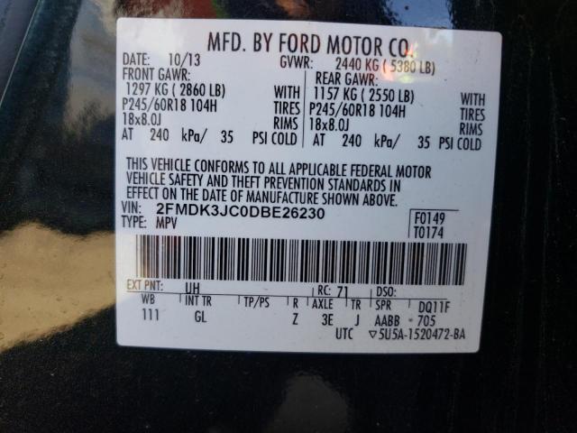 Photo 12 VIN: 2FMDK3JC0DBE26230 - FORD EDGE SEL 