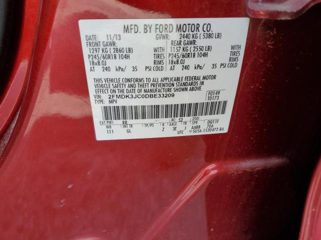 Photo 13 VIN: 2FMDK3JC0DBE33209 - FORD EDGE SEL 