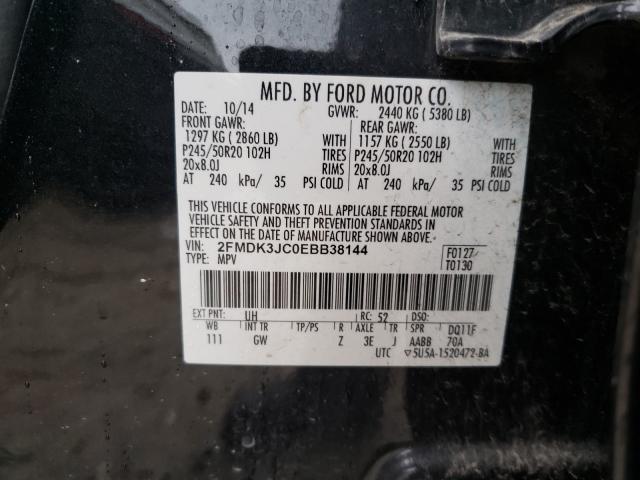 Photo 9 VIN: 2FMDK3JC0EBB38144 - FORD EDGE SEL 