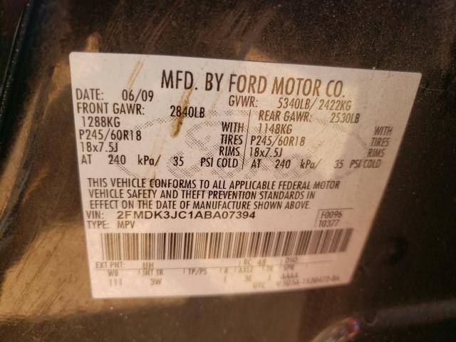 Photo 9 VIN: 2FMDK3JC1ABA07394 - FORD EDGE SEL 