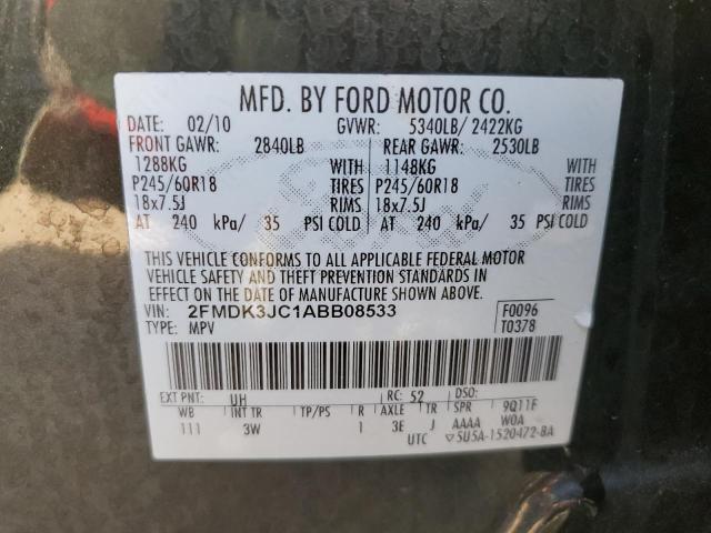 Photo 12 VIN: 2FMDK3JC1ABB08533 - FORD EDGE SEL 