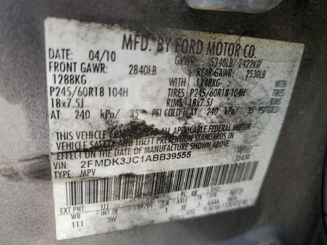 Photo 9 VIN: 2FMDK3JC1ABB39555 - FORD EDGE SEL 