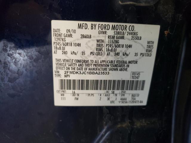 Photo 11 VIN: 2FMDK3JC1BBA23533 - FORD EDGE 