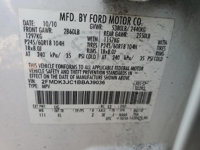 Photo 12 VIN: 2FMDK3JC1BBA39036 - FORD EDGE SEL 