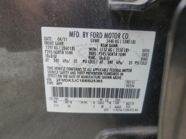 Photo 13 VIN: 2FMDK3JC1BBB25365 - FORD EDGE SEL 