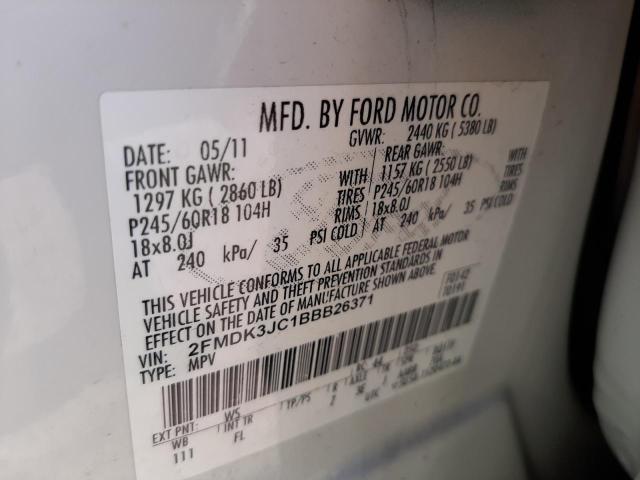 Photo 9 VIN: 2FMDK3JC1BBB26371 - FORD EDGE SEL 