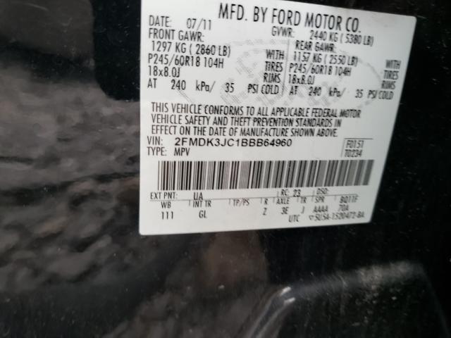 Photo 9 VIN: 2FMDK3JC1BBB64960 - FORD EDGE SEL 