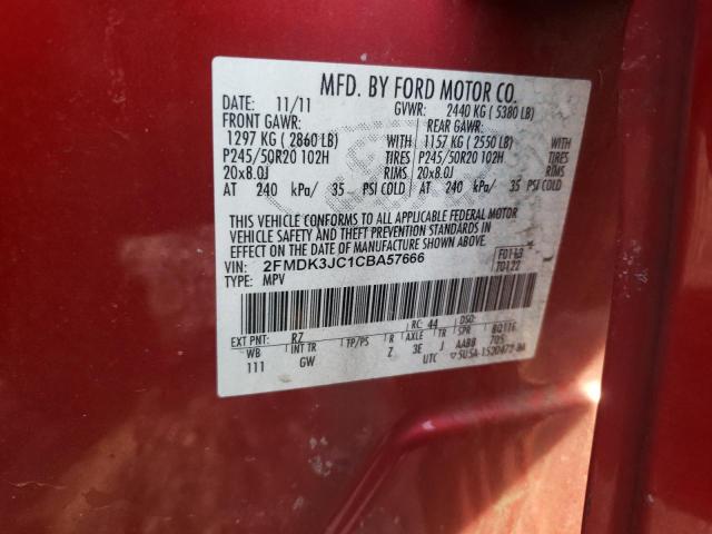 Photo 12 VIN: 2FMDK3JC1CBA57666 - FORD EDGE SEL 