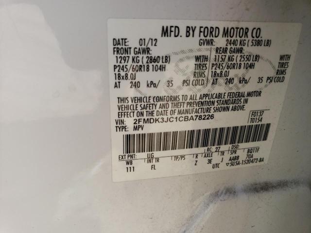 Photo 11 VIN: 2FMDK3JC1CBA78226 - FORD EDGE 