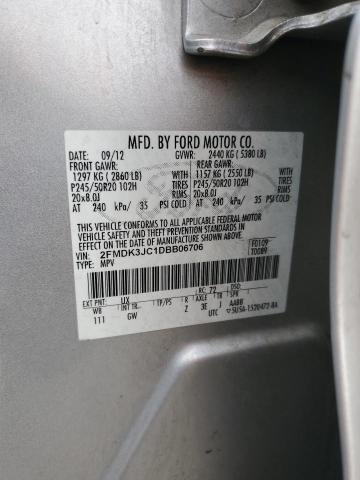 Photo 12 VIN: 2FMDK3JC1DBB06706 - FORD EDGE SEL 