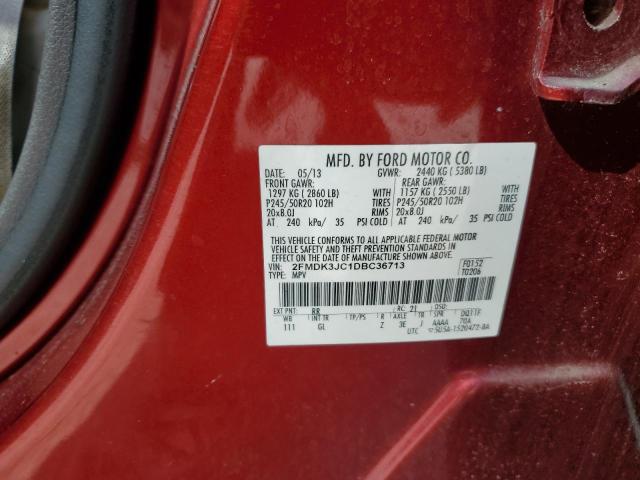 Photo 12 VIN: 2FMDK3JC1DBC36713 - FORD EDGE SEL 