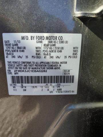 Photo 13 VIN: 2FMDK3JC1EBA02282 - FORD EDGE SEL 