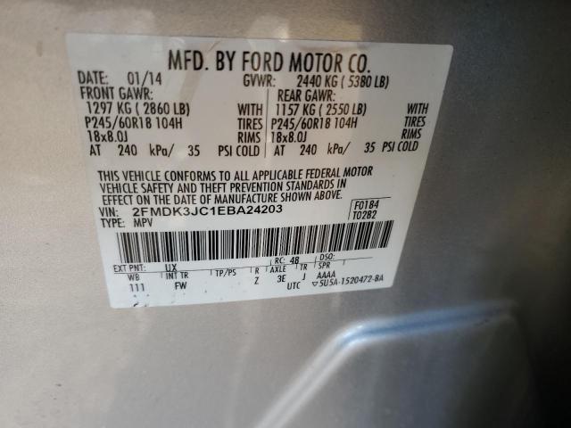 Photo 12 VIN: 2FMDK3JC1EBA24203 - FORD EDGE SEL 