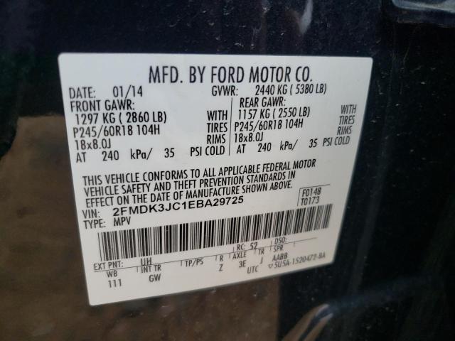 Photo 11 VIN: 2FMDK3JC1EBA29725 - FORD EDGE SEL 