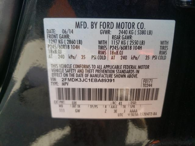 Photo 9 VIN: 2FMDK3JC1EBA89391 - FORD EDGE SEL 