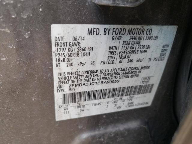 Photo 9 VIN: 2FMDK3JC1EBA90055 - FORD EDGE SEL 