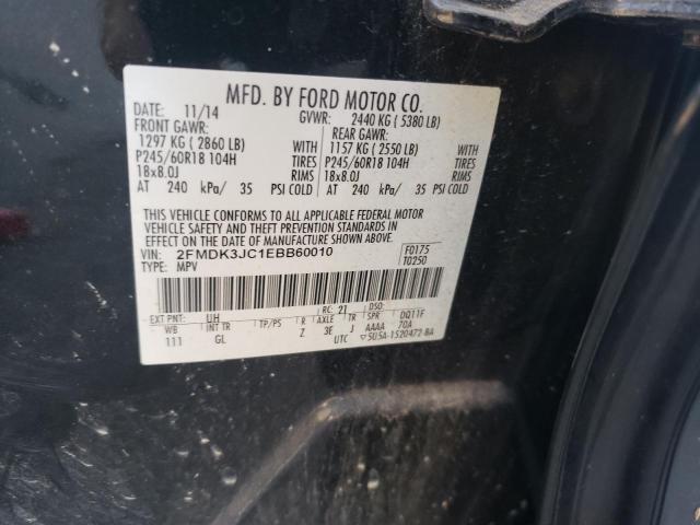 Photo 11 VIN: 2FMDK3JC1EBB60010 - FORD EDGE SEL 