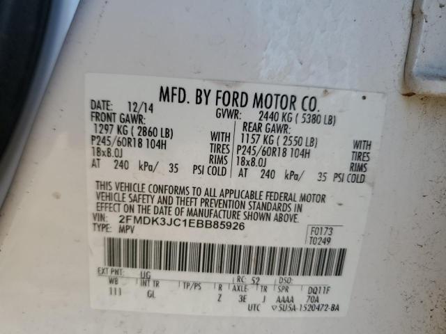 Photo 13 VIN: 2FMDK3JC1EBB85926 - FORD EDGE 