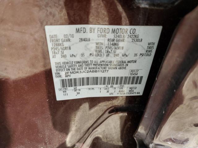 Photo 12 VIN: 2FMDK3JC2ABB11277 - FORD EDGE SEL 