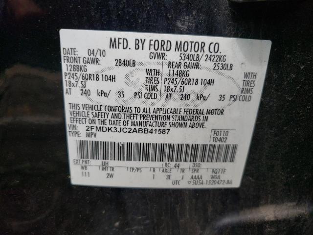 Photo 9 VIN: 2FMDK3JC2ABB41587 - FORD EDGE SEL 