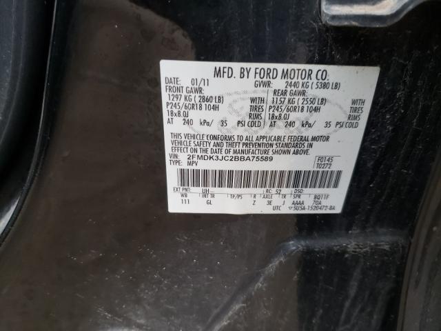 Photo 9 VIN: 2FMDK3JC2BBA75589 - FORD EDGE SEL 