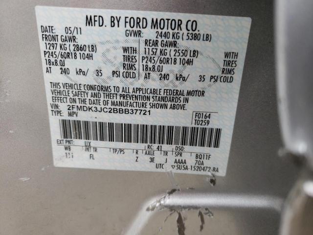 Photo 9 VIN: 2FMDK3JC2BBB37721 - FORD EDGE SEL 