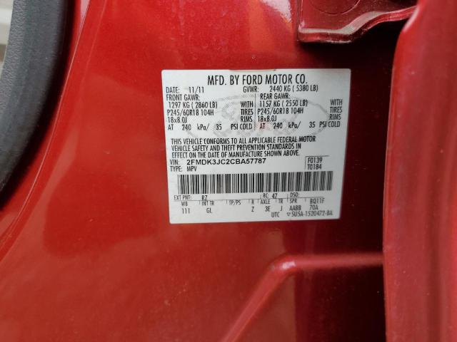 Photo 9 VIN: 2FMDK3JC2CBA57787 - FORD EDGE SEL 