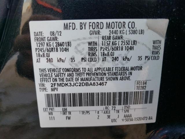 Photo 13 VIN: 2FMDK3JC2DBA83467 - FORD EDGE SEL 