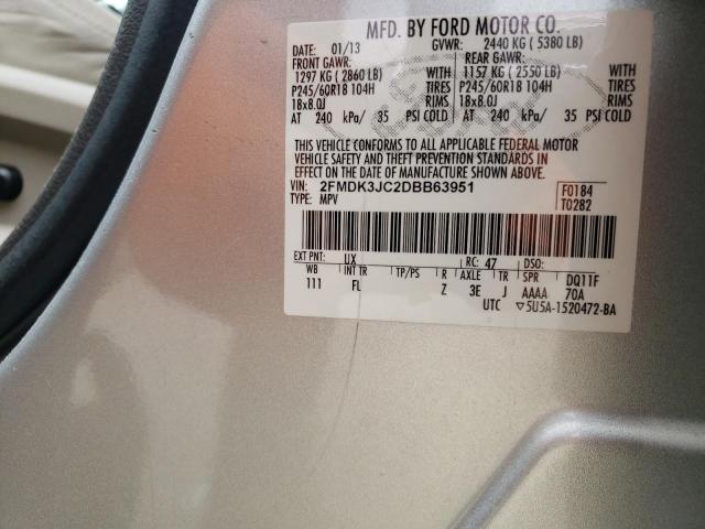 Photo 12 VIN: 2FMDK3JC2DBB63951 - FORD EDGE 