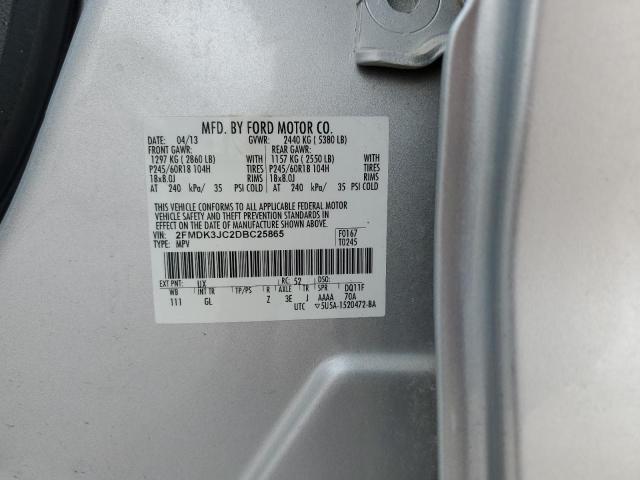 Photo 12 VIN: 2FMDK3JC2DBC25865 - FORD EDGE SEL 