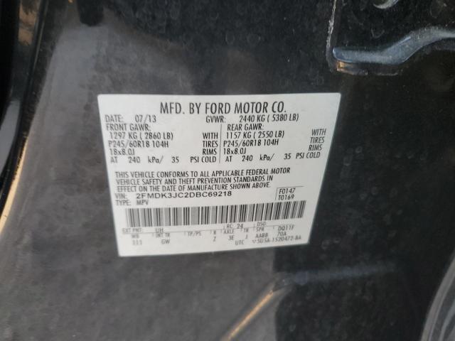 Photo 12 VIN: 2FMDK3JC2DBC69218 - FORD EDGE SEL 