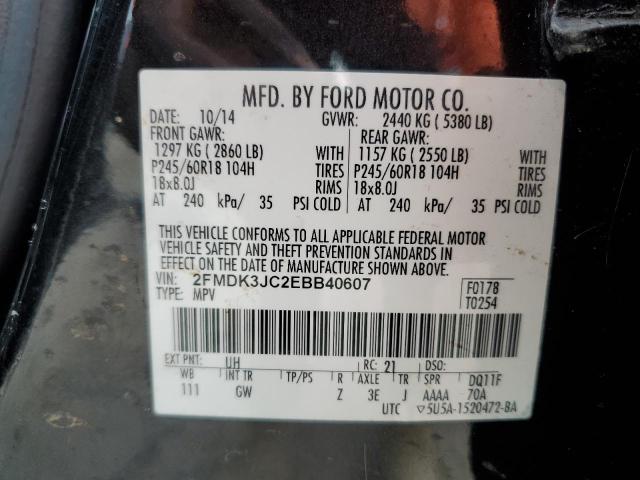 Photo 12 VIN: 2FMDK3JC2EBB40607 - FORD EDGE SEL 