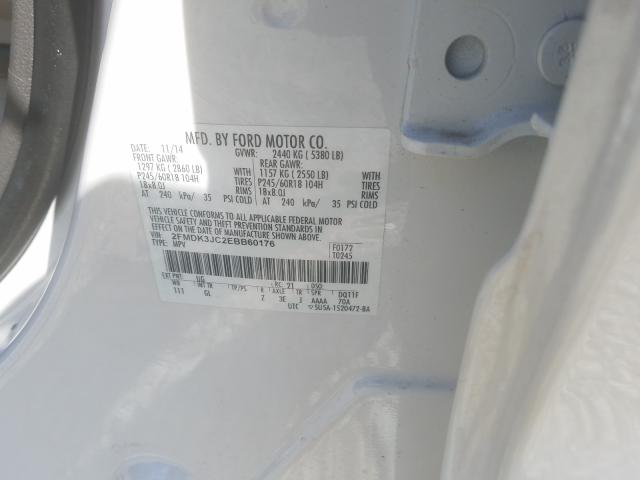 Photo 9 VIN: 2FMDK3JC2EBB60176 - FORD EDGE SEL 