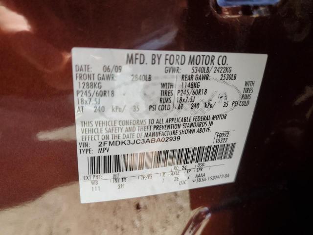 Photo 12 VIN: 2FMDK3JC3ABA02939 - FORD EDGE SEL 