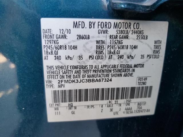 Photo 12 VIN: 2FMDK3JC3BBA67324 - FORD EDGE 