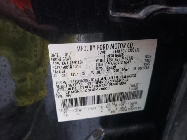 Photo 9 VIN: 2FMDK3JC3BBA76606 - FORD EDGE SEL 