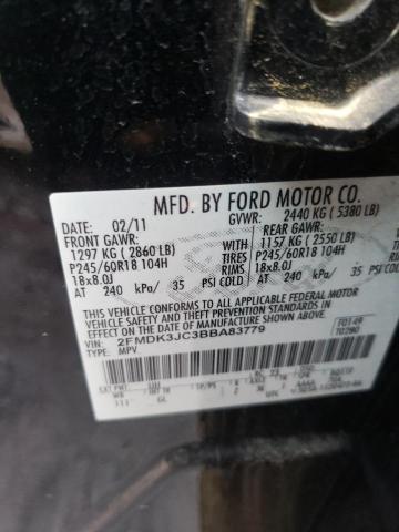 Photo 9 VIN: 2FMDK3JC3BBA83779 - FORD EDGE SEL 