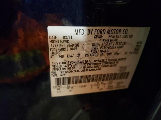 Photo 11 VIN: 2FMDK3JC3BBA99349 - FORD EDGE SEL 