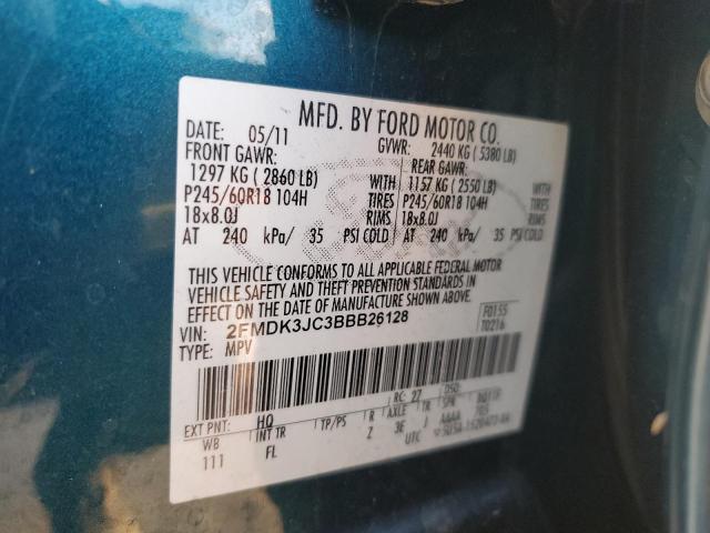 Photo 11 VIN: 2FMDK3JC3BBB26128 - FORD EDGE 